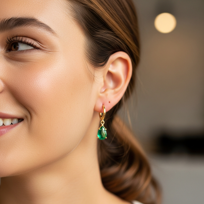 "Princess" Hoop Earrings