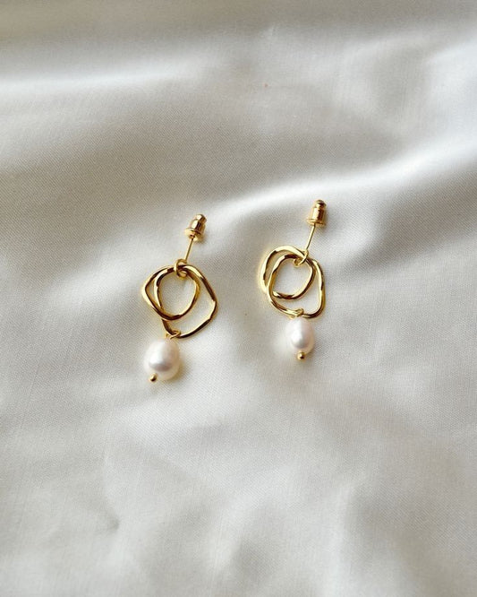 "Sea" Pearl Earrings