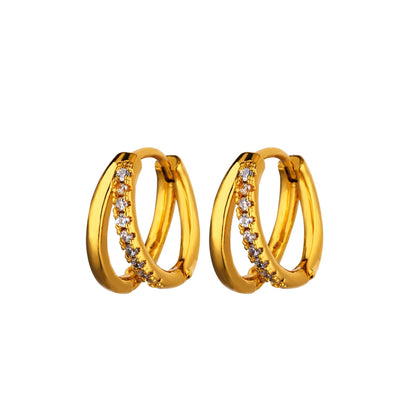 Luxe Twin Hoops Earrings