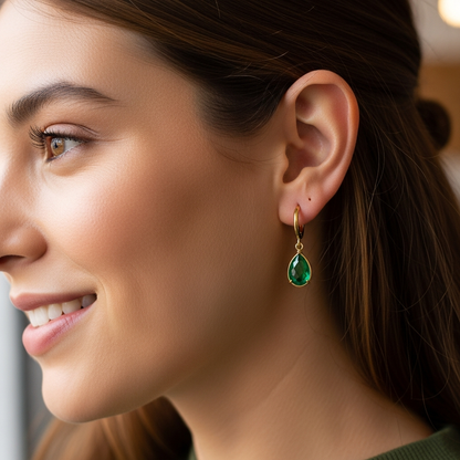 "Princess" Hoop Earrings