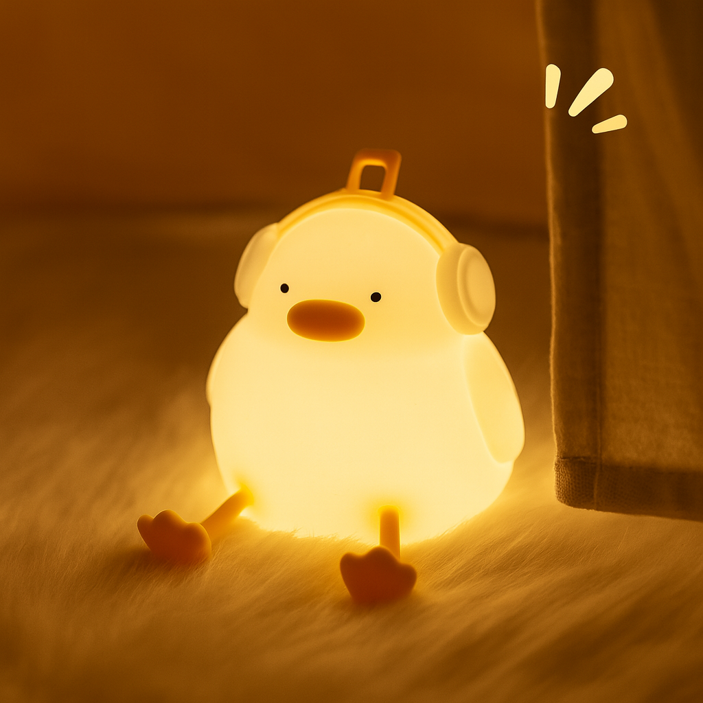 Rabbit Night Light - Cartoon Soft Lamp Touch