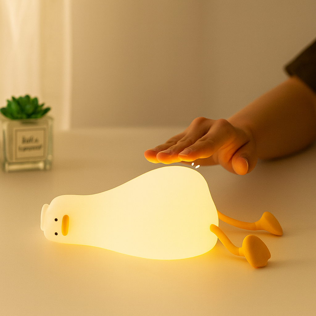 Rabbit Night Light - Cartoon Soft Lamp Touch