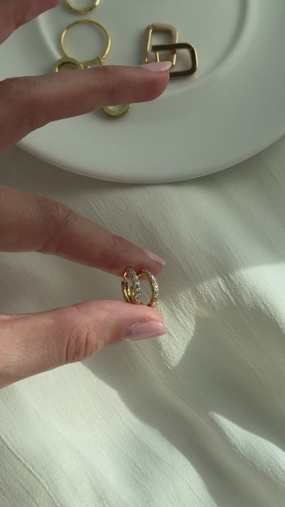 "Zara" Huggie Hoop Earrings